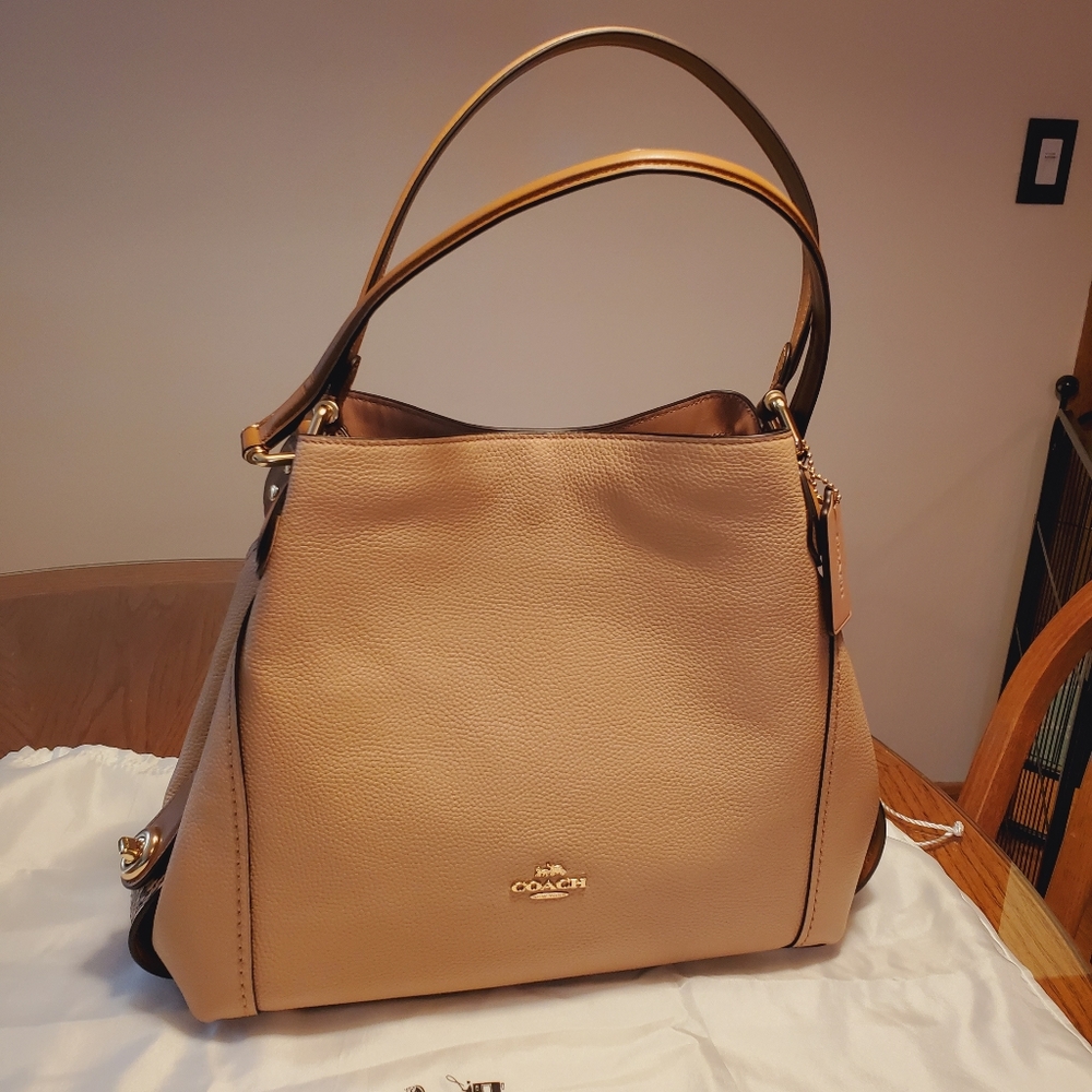 Coach Edie 31 Snakeskin Detail